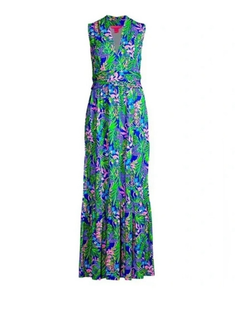 Lily Pulitzer Pearce Maxi Dress - Borealis Blue XL - Picture 4 of 9
